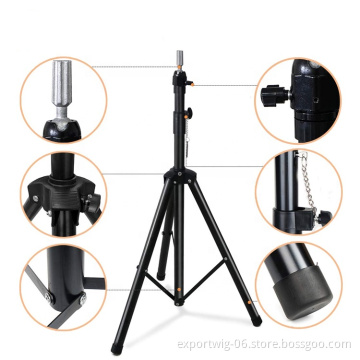 Tripod Stand Metal Adjustable Wig Stand Cosmetology Hairdressing Training Mannequin Head Stand Tripod For Canvas Head